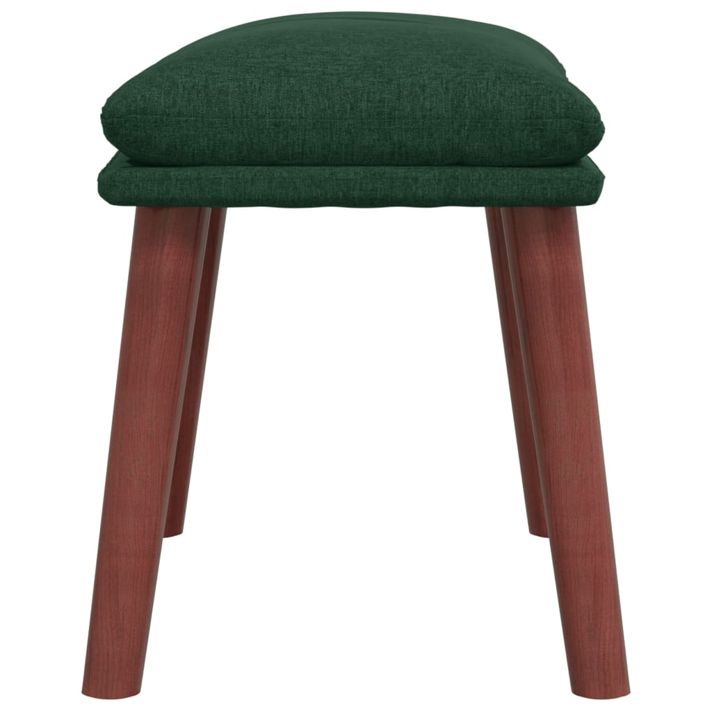 fodskammel 45x29,5x35 cm stof mørkegrøn