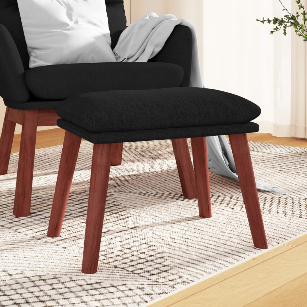 fodskammel 45x29,5x35 cm stof sort