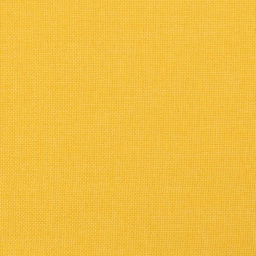 fodskammel 45x29,5x35 cm stof sennepsgul