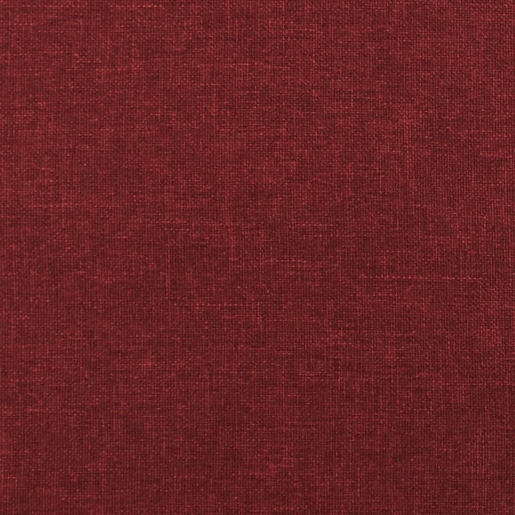 fodskammel 45x29,5x35 cm stof vinrød