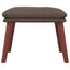 fodskammel 45x29,5x35 cm stof gråbrun