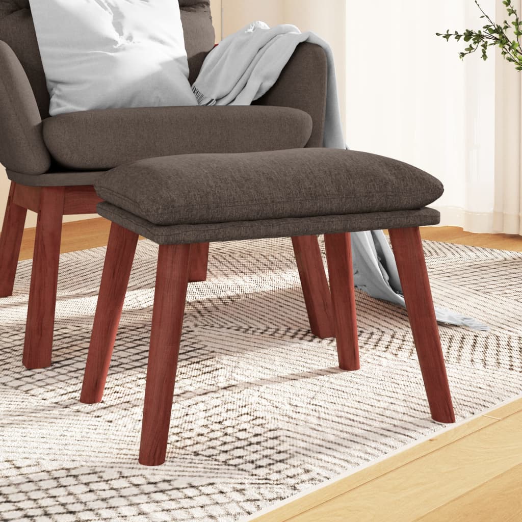 fodskammel 45x29,5x35 cm stof gråbrun