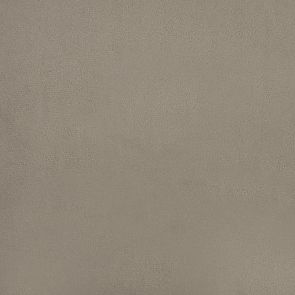 fodskammel 45x29,5x35 cm fløjl lysegrå
