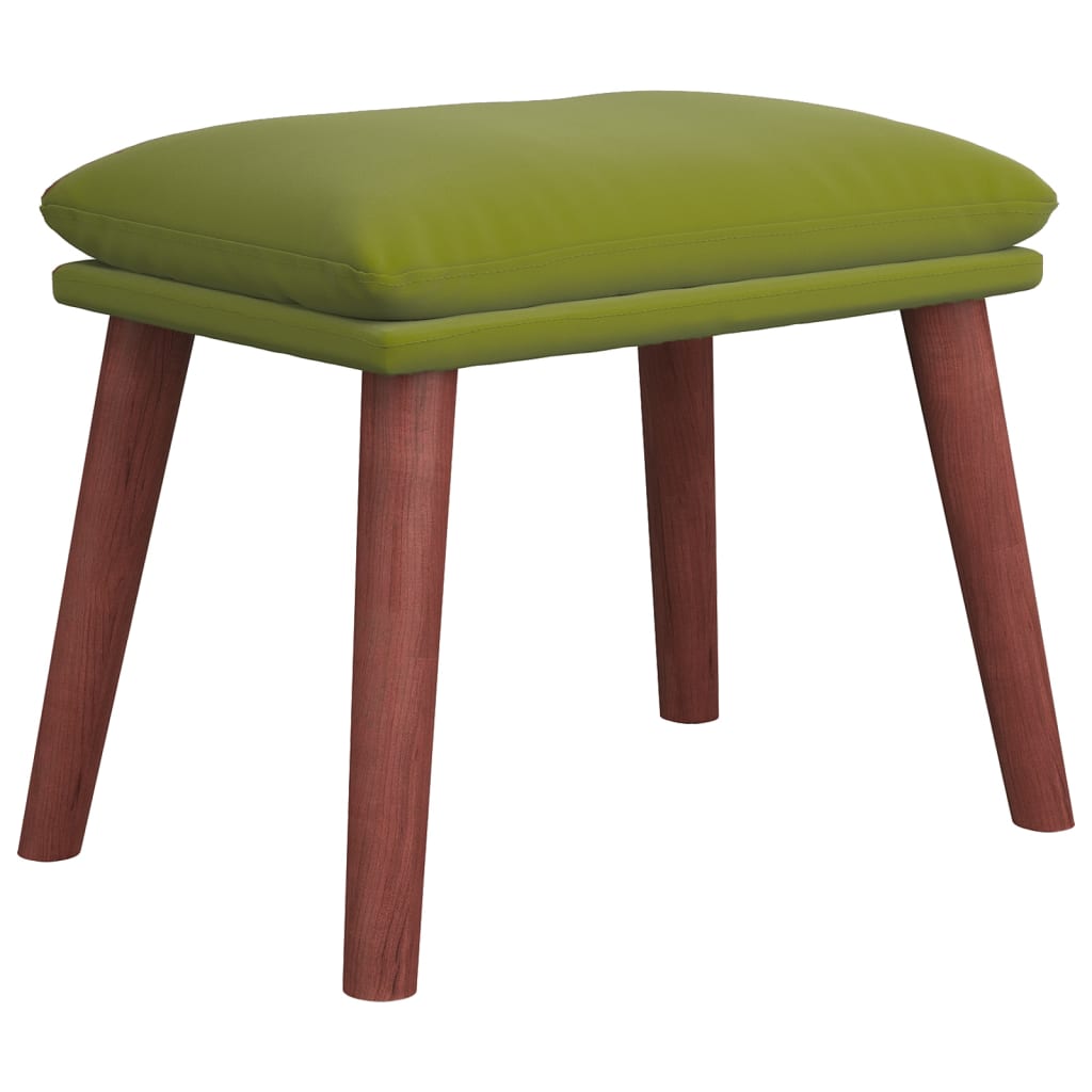 fodskammel 45x29,5x35 cm fløjl lysegrøn