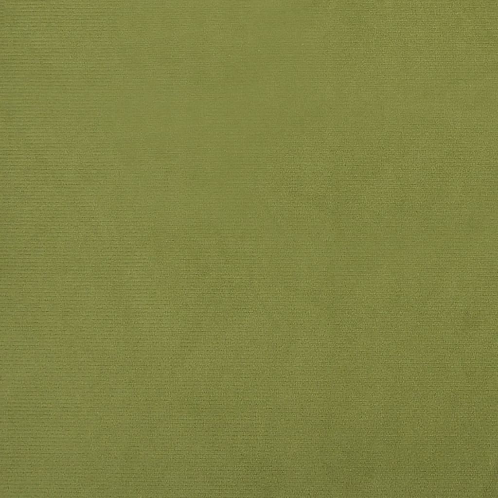 fodskammel 45x29,5x35 cm fløjl lysegrøn