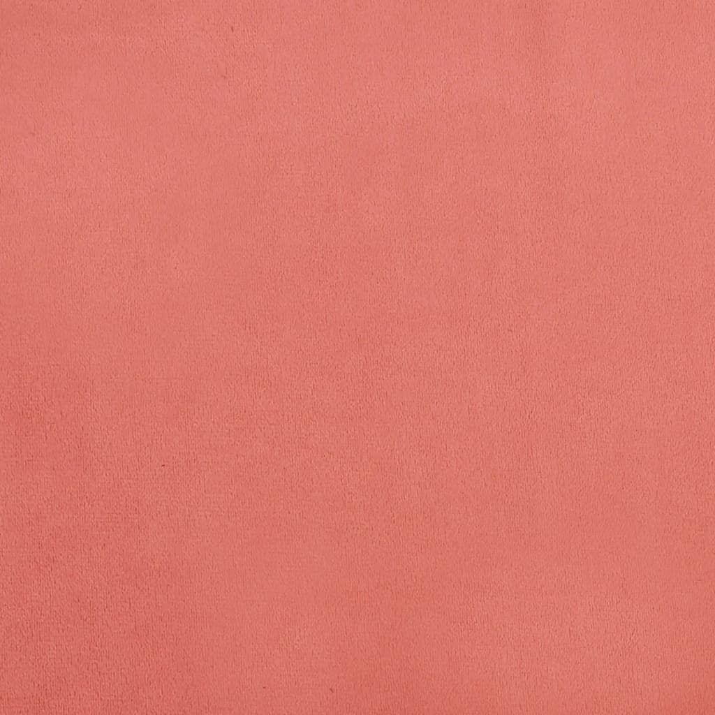 fodskammel 45x29,5x35 cm fløjl lyserød