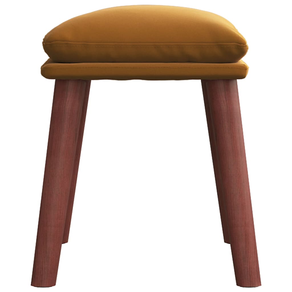 fodskammel 45x29,5x35 cm fløjl brun