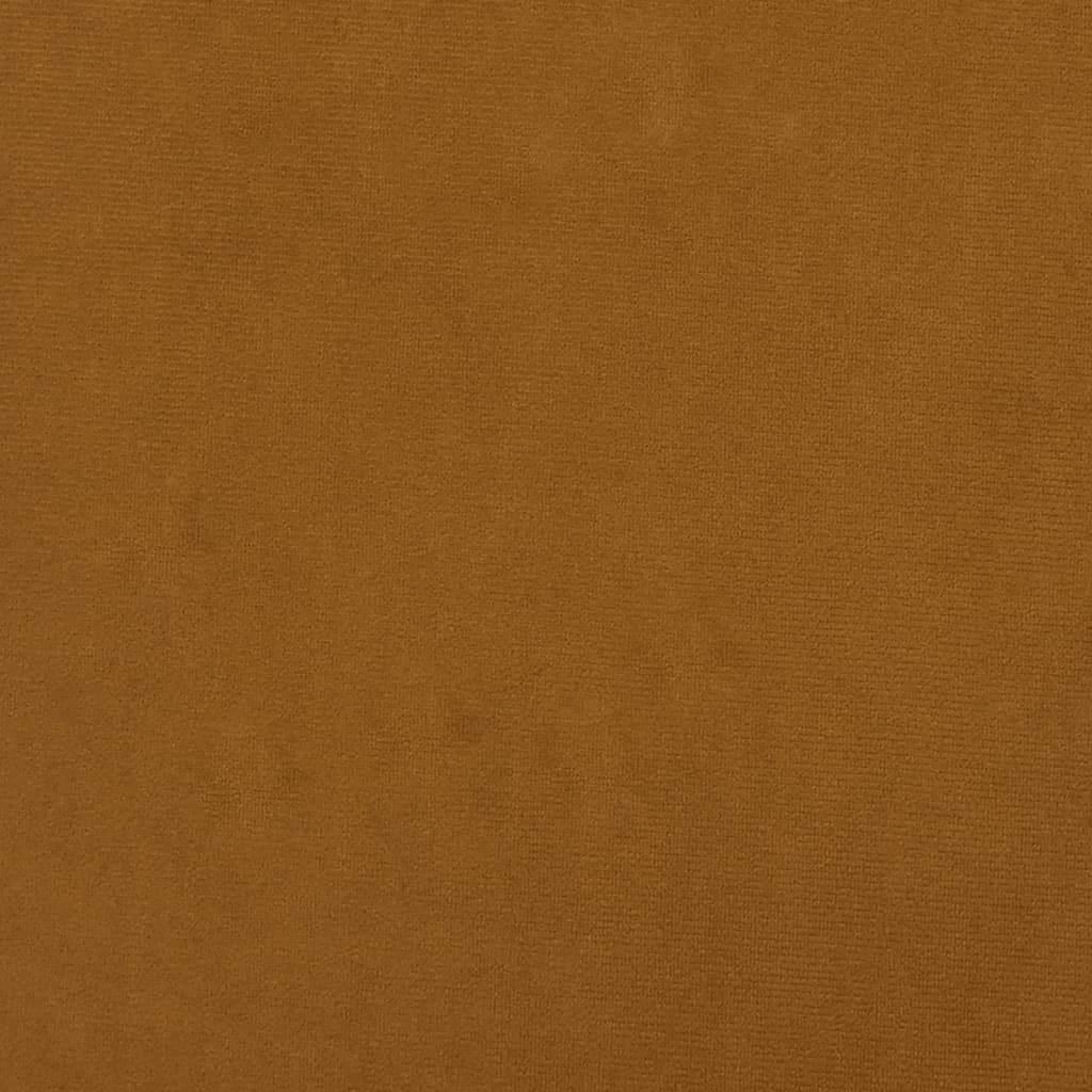 fodskammel 45x29,5x35 cm fløjl brun