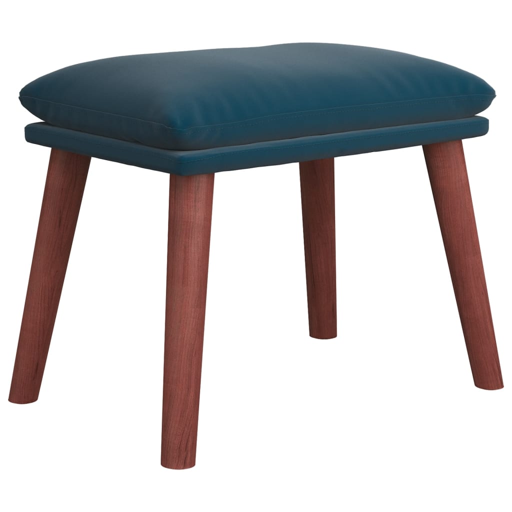 fodskammel 45x29,5x35 cm fløjl blå