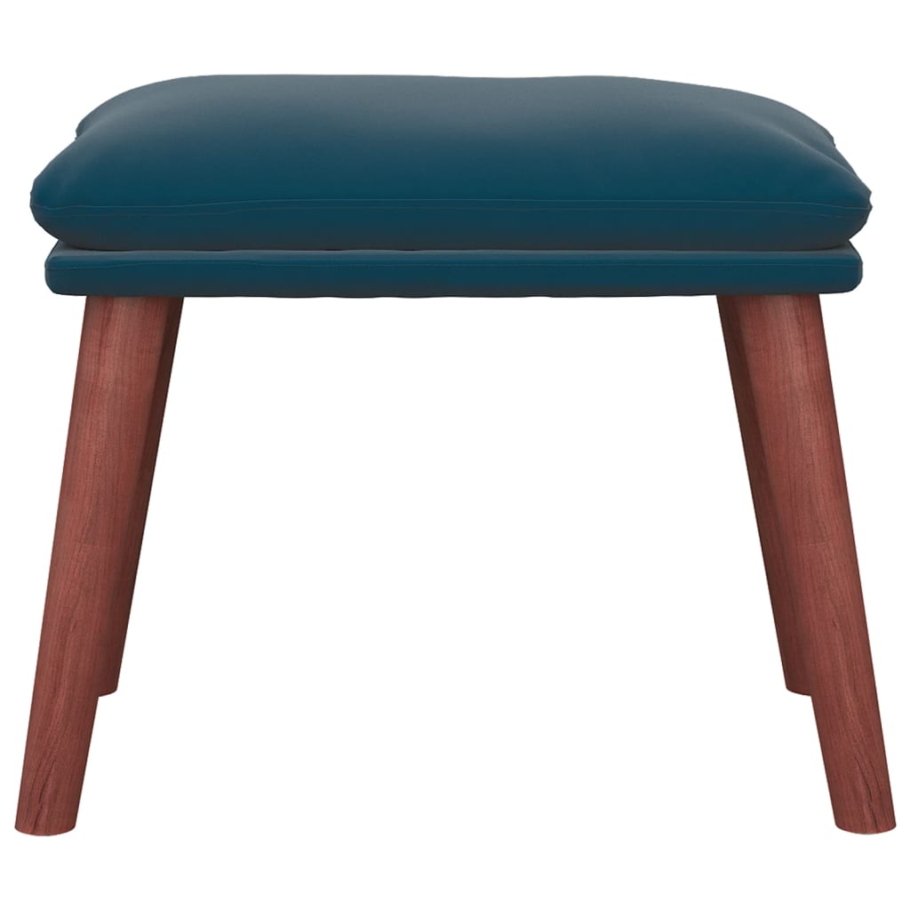 fodskammel 45x29,5x35 cm fløjl blå