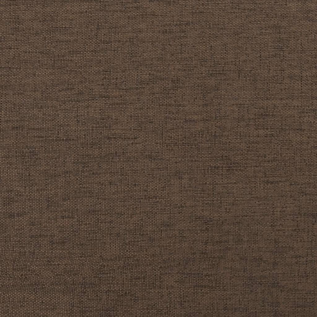 fodskammel 45x29,5x35 cm stof og kunstlæder brun