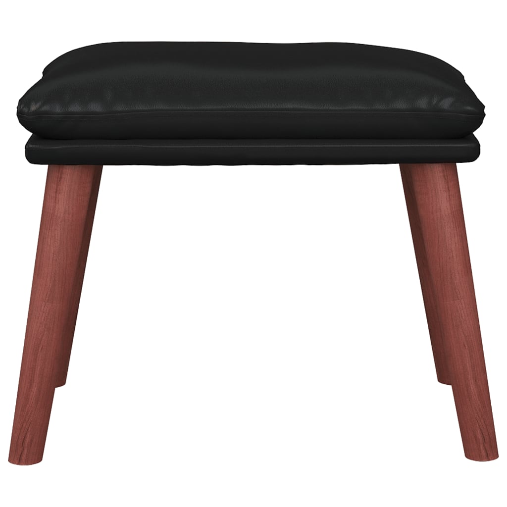 fodskammel 45x29,5x35 cm kunstlæder sort