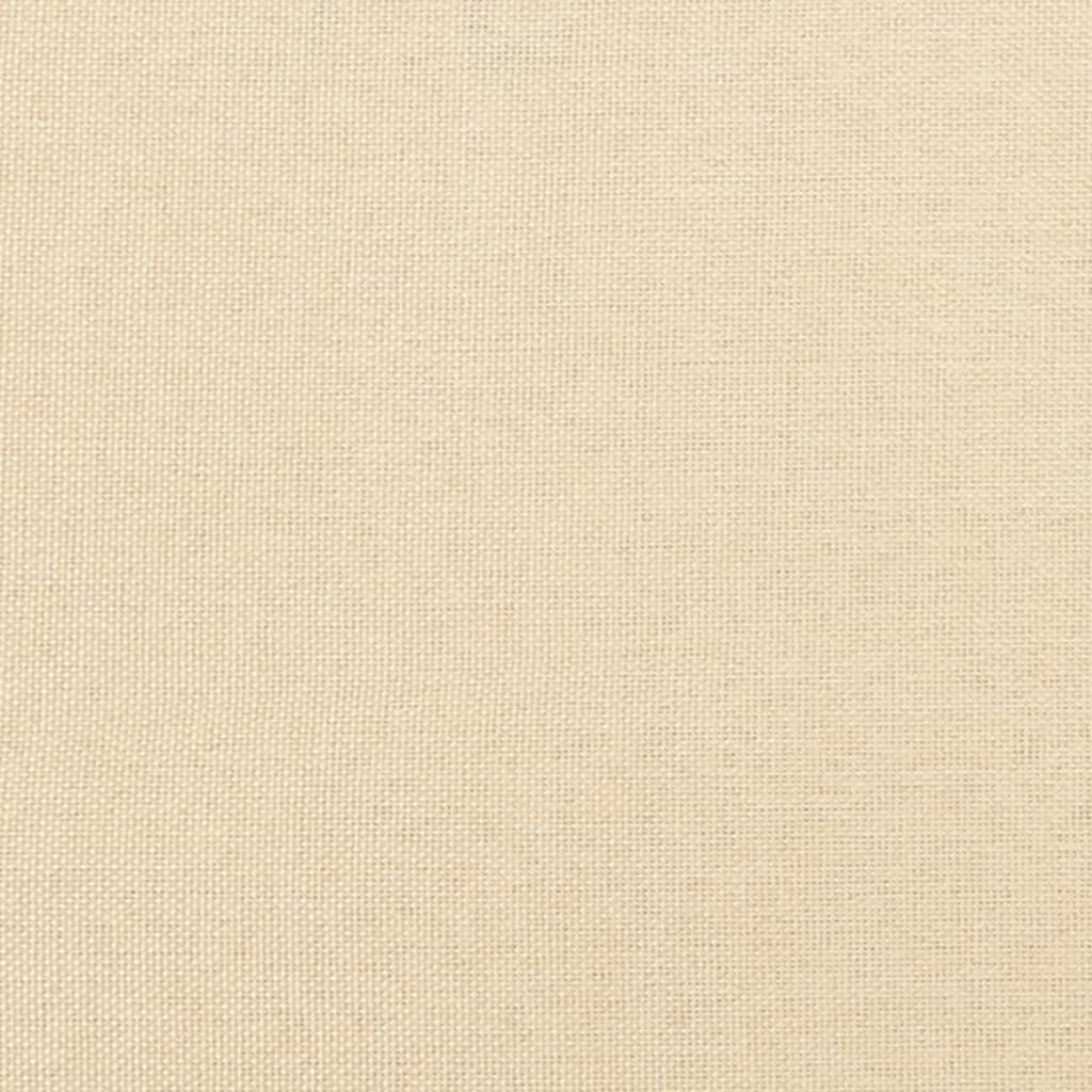 fodskammel 45x29,5x35 cm stof cremefarvet
