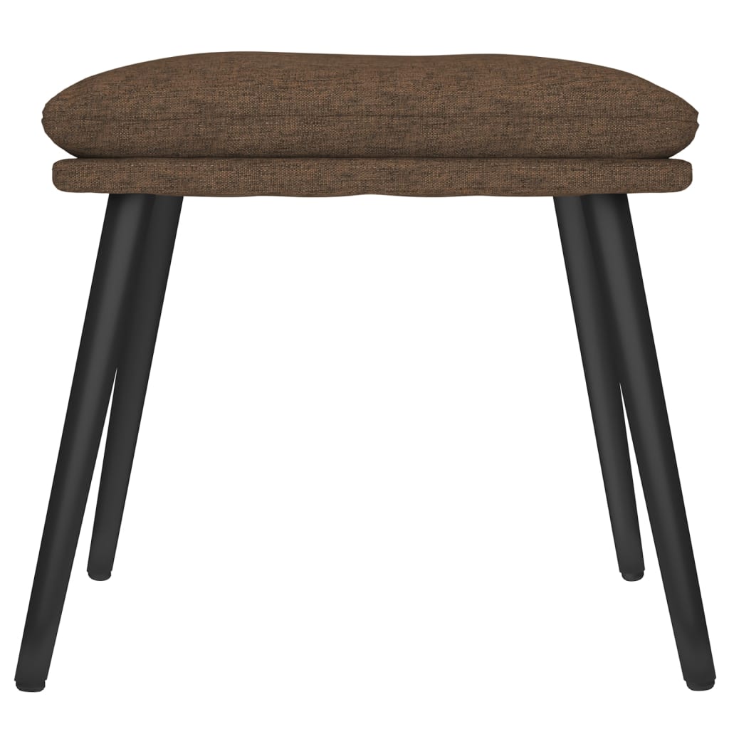 fodskammel 45x29,5x35 cm stof brun