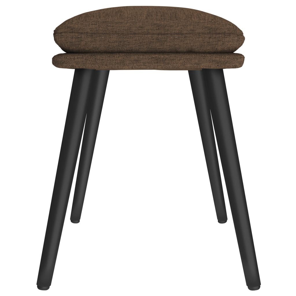 fodskammel 45x29,5x35 cm stof brun