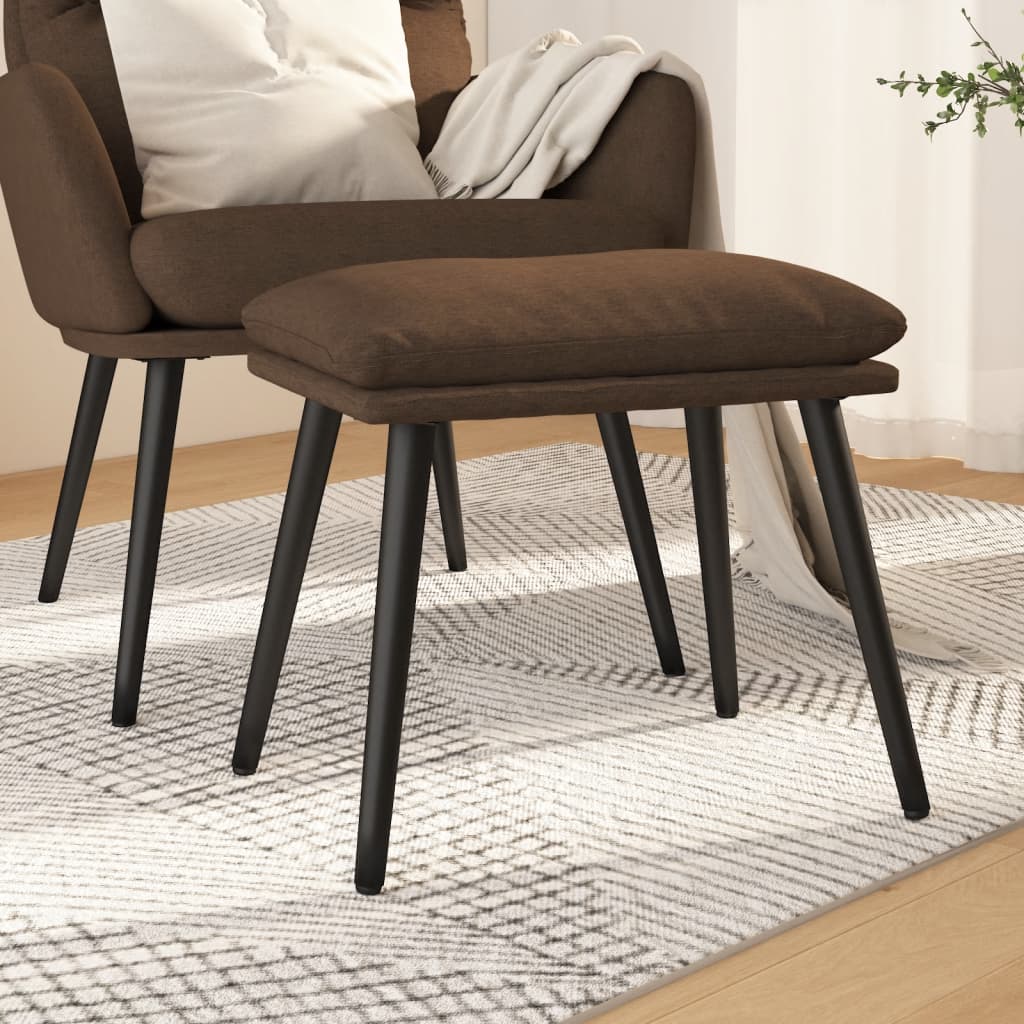 fodskammel 45x29,5x35 cm stof brun