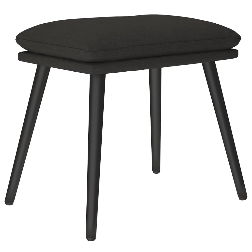 fodskammel 45x29,5x35 cm stof sort