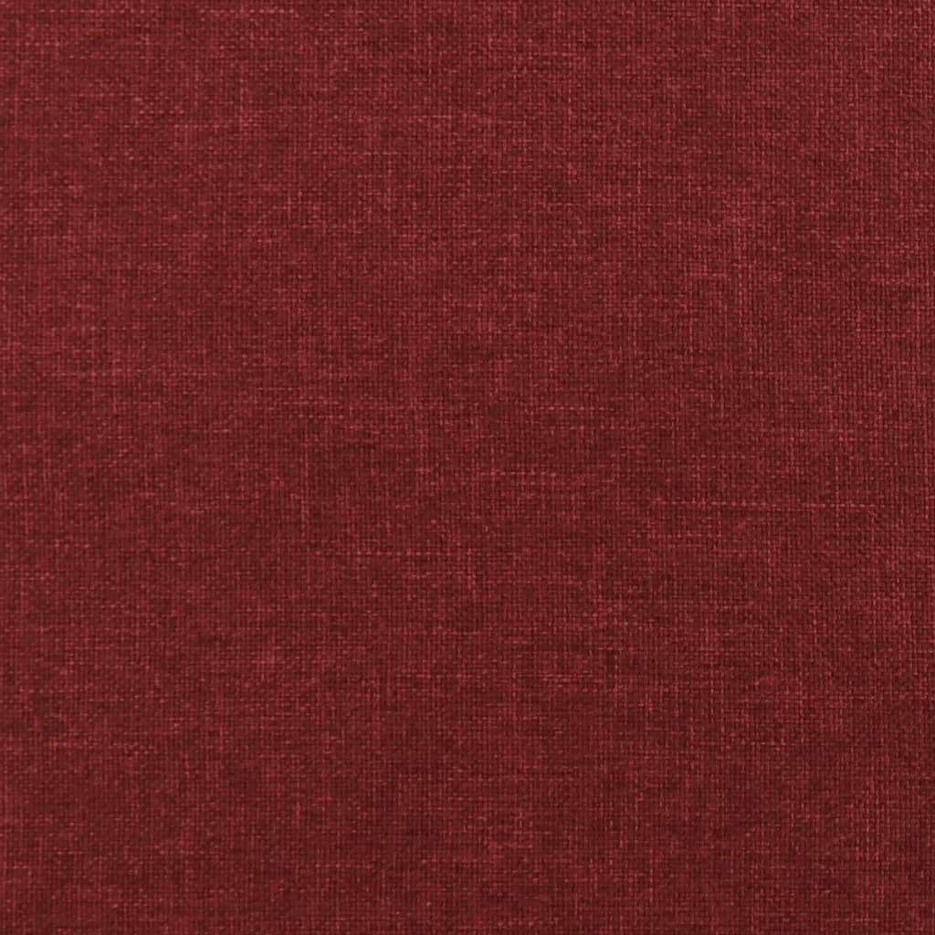 fodskammel 45x29,5x35 cm stof vinrød