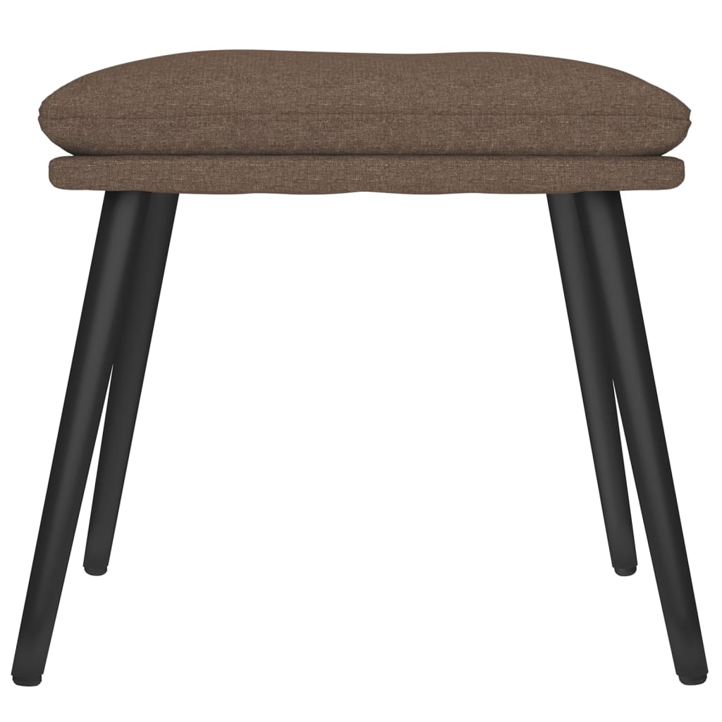 fodskammel 45x29,5x35 cm stof gråbrun