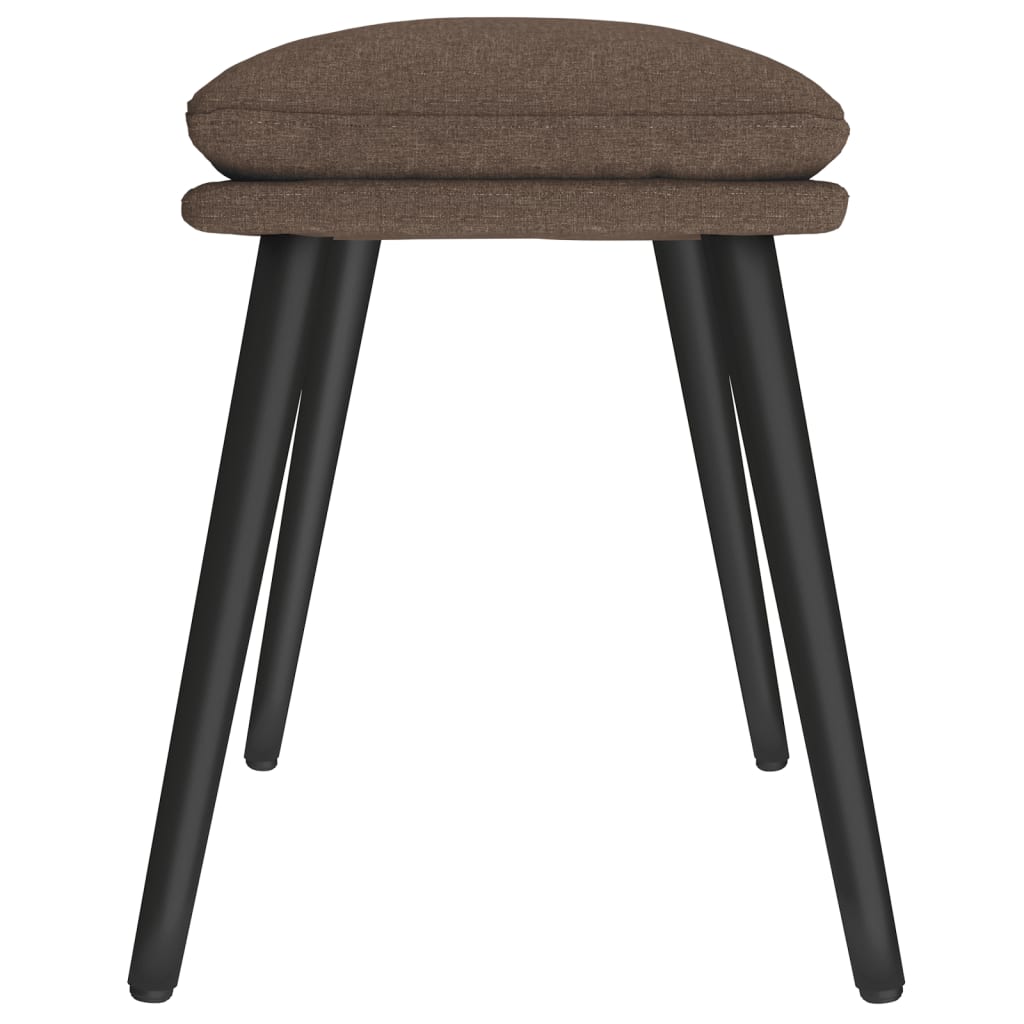 fodskammel 45x29,5x35 cm stof gråbrun