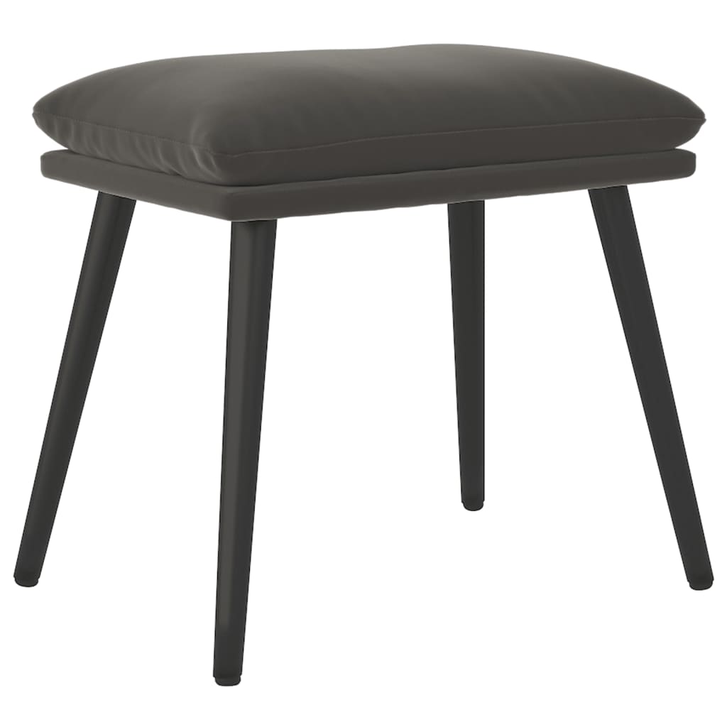fodskammel 45x29,5x35 cm fløjl mørkegrå