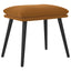 fodskammel 45x29,5x35 cm fløjl brun