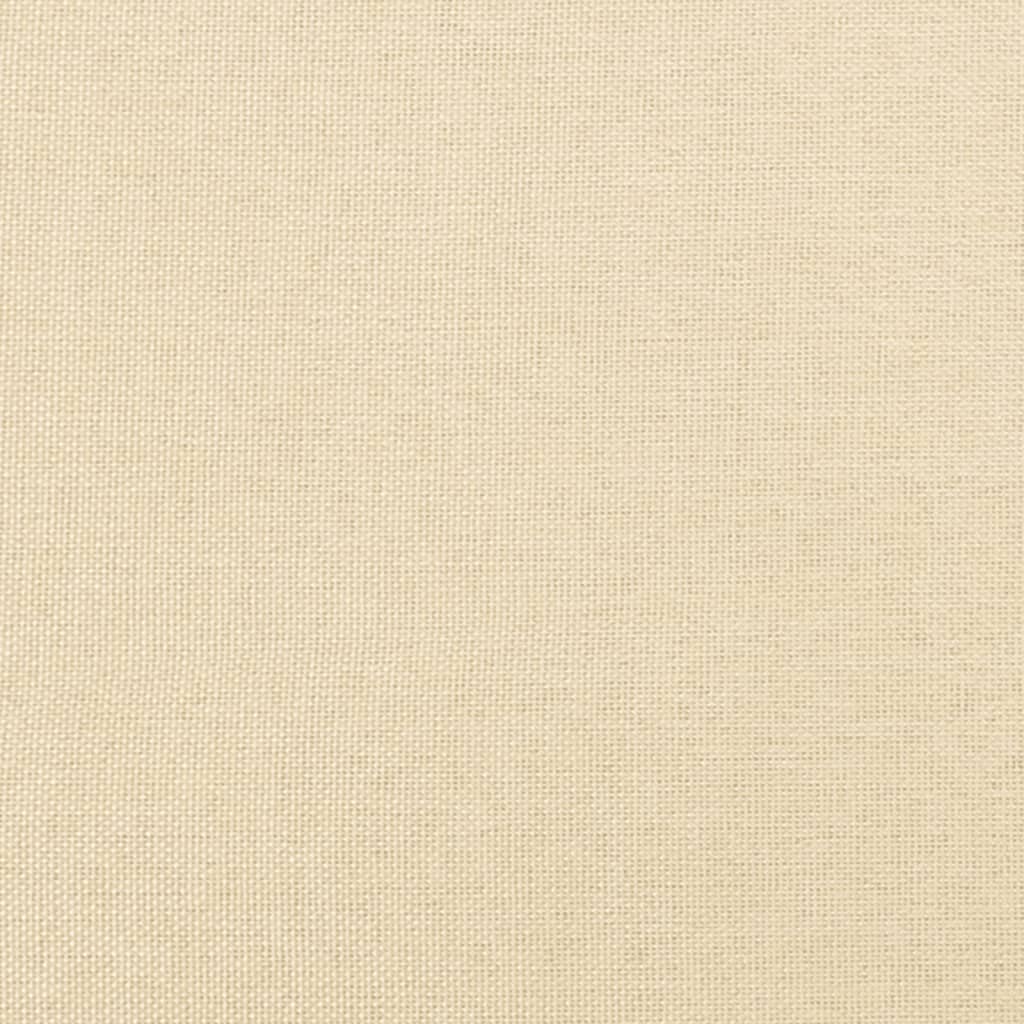 fodskammel 60x60x36 cm stof cremefarvet