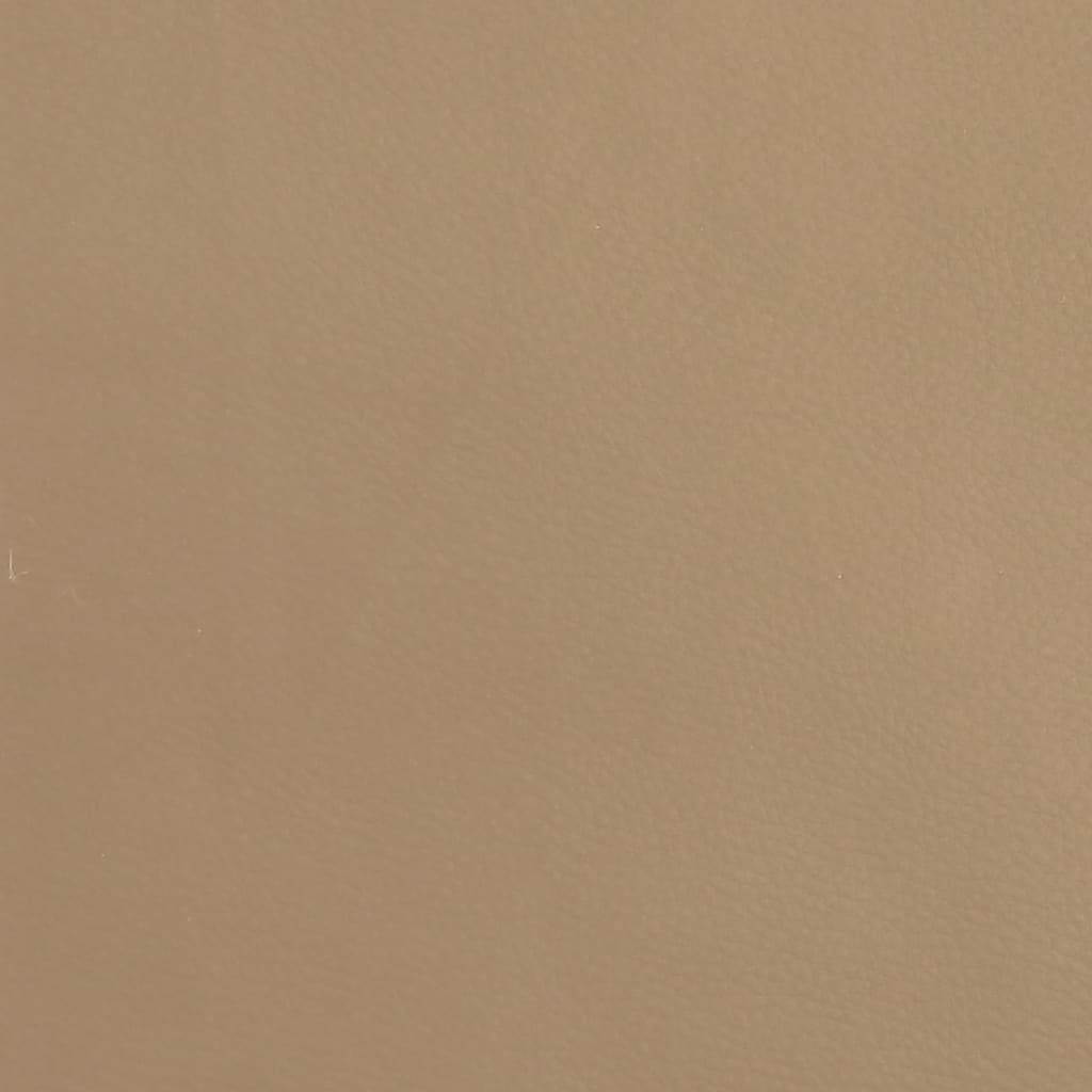 fodskammel 60x60x36 cm kunstlæder cappuccino