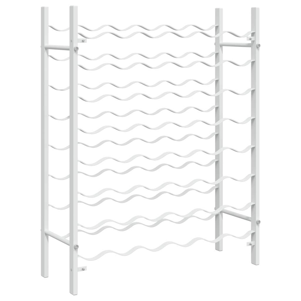 vinreol til 48 flasker metal hvid
