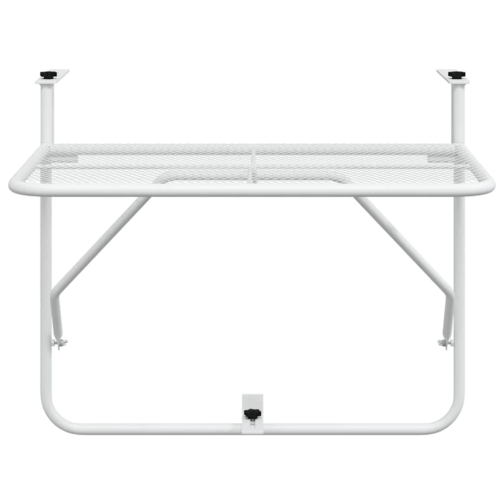 altanbord 60x40 cm stål hvid