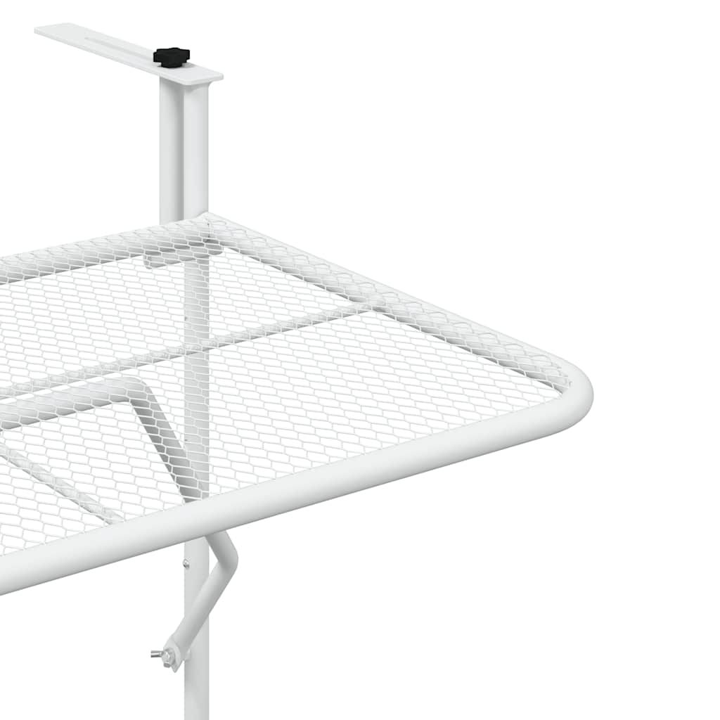 altanbord 60x40 cm stål hvid