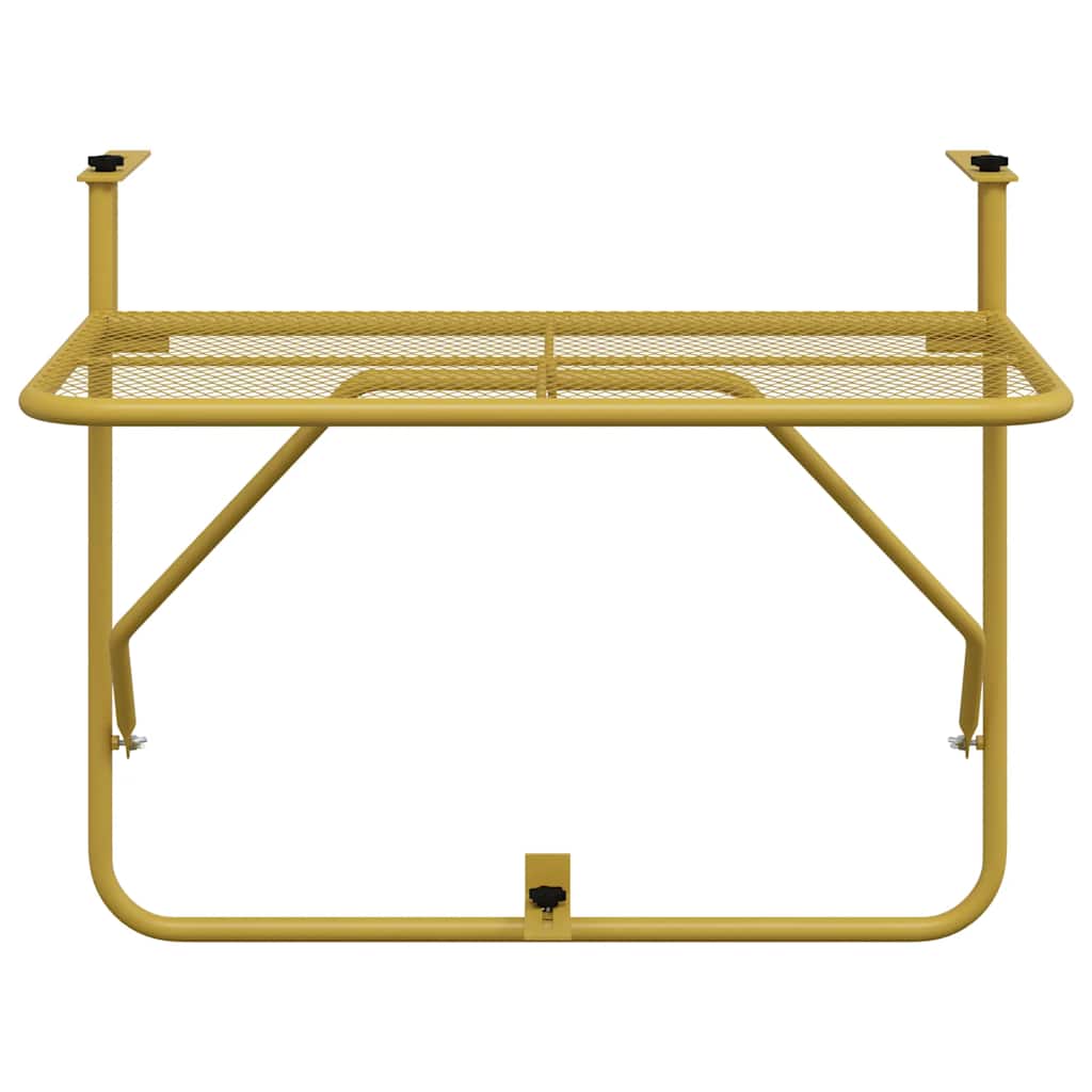 altanbord 60x40 cm stål guldfarvet