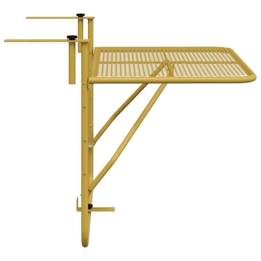 altanbord 60x40 cm stål guldfarvet