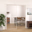 skydedør 90x205 cm hærdet glas og aluminium hvid