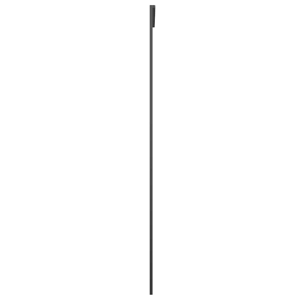 skydedør 76x205 cm hærdet matteret glas og aluminium sort