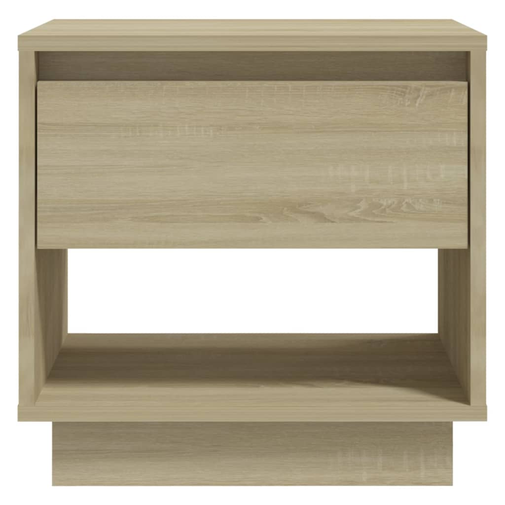 sengebord 45x34x44 cm konstrueret træ sonoma-eg