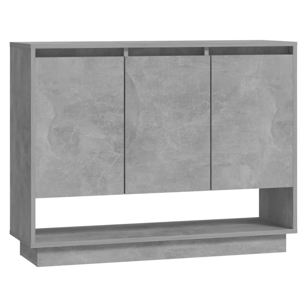 skænk 97x31x75 cm konstrueret træ betongrå