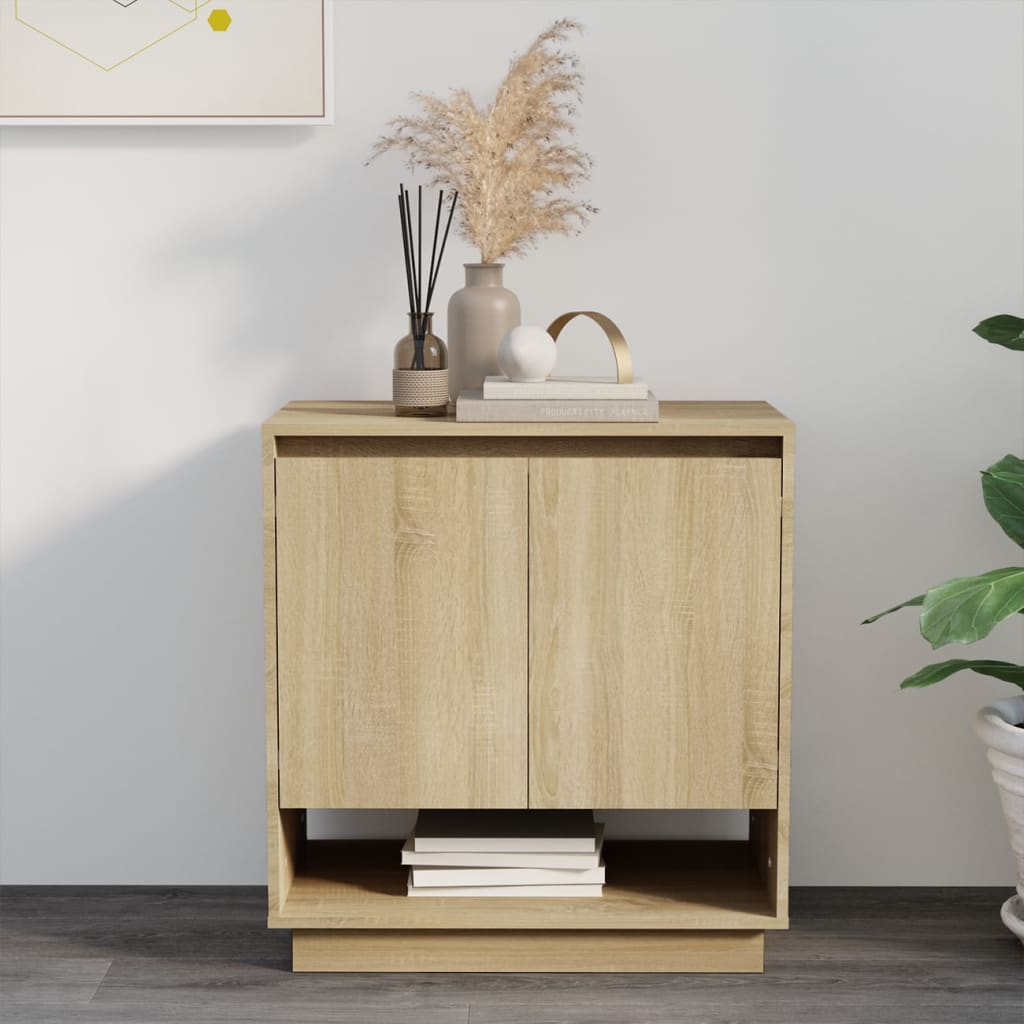 skænk 70x41x75 cm konstrueret træ sonoma-eg