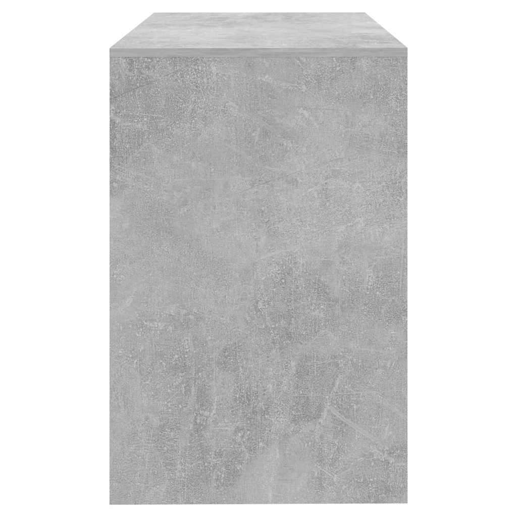 skrivebord 101x50x76,5 cm konstrueret træ betongrå