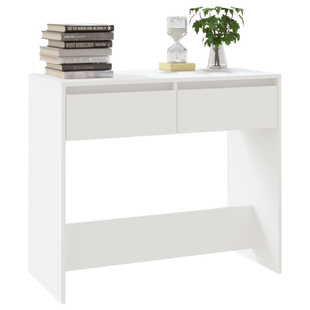 konsolbord 89x41x76,5 cm konstrueret træ hvid