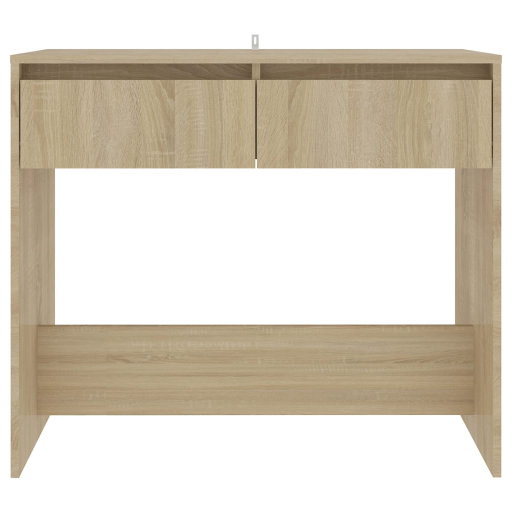konsolbord 89x41x76,5 cm konstrueret træ sonoma-eg
