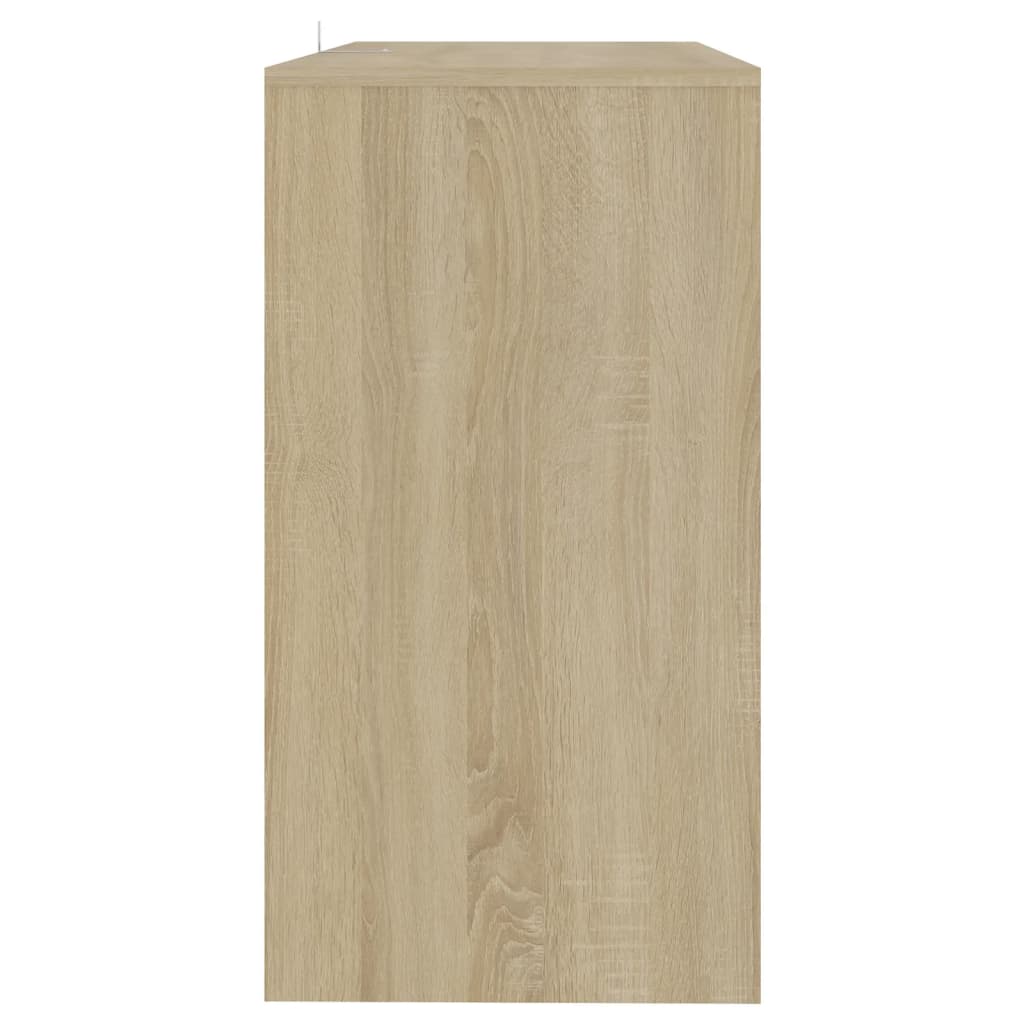 konsolbord 89x41x76,5 cm konstrueret træ sonoma-eg