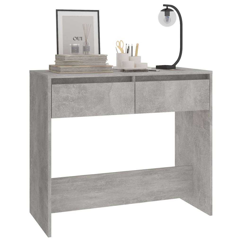 konsolbord 89x41x76,5 cm konstrueret træ betongrå