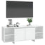 tv-bord 130x35x50 cm konstrueret træ hvid