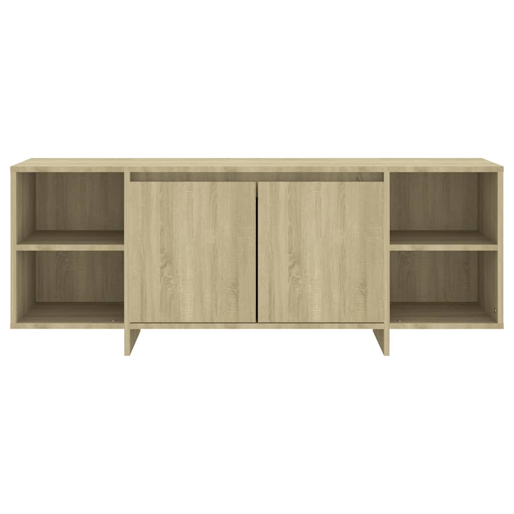 tv-bord 130x35x50 cm konstrueret træ sonoma-eg