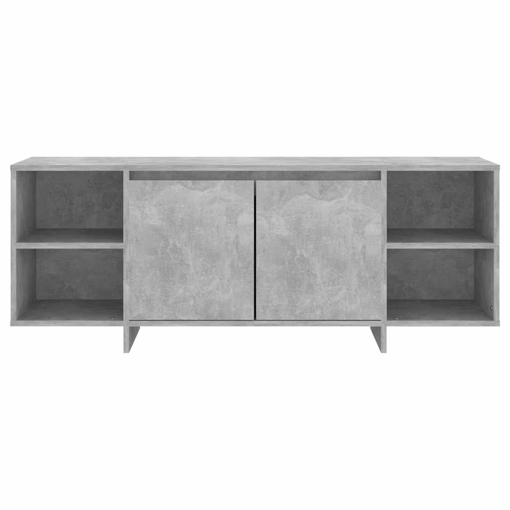tv-bord 130x35x50 cm konstrueret træ betongrå