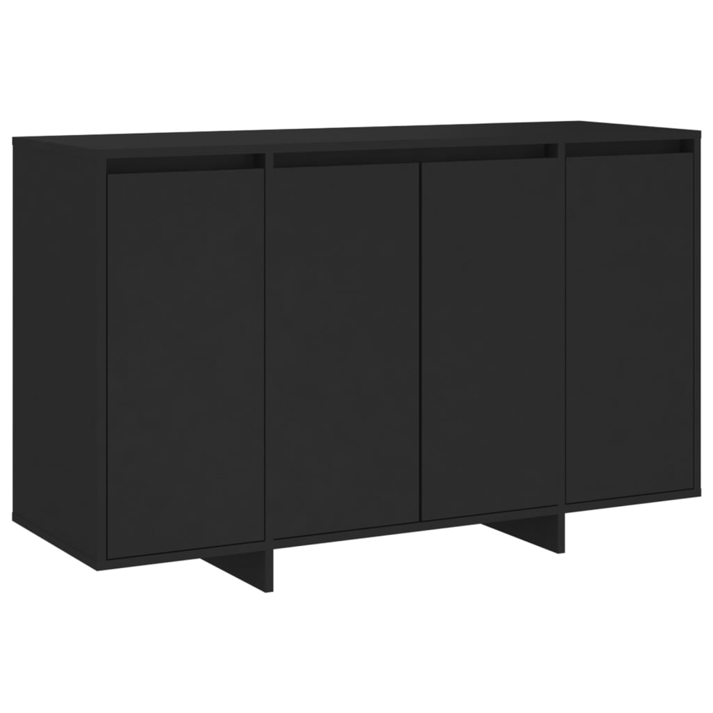 skænk 120x41x75 cm konstrueret træ sort