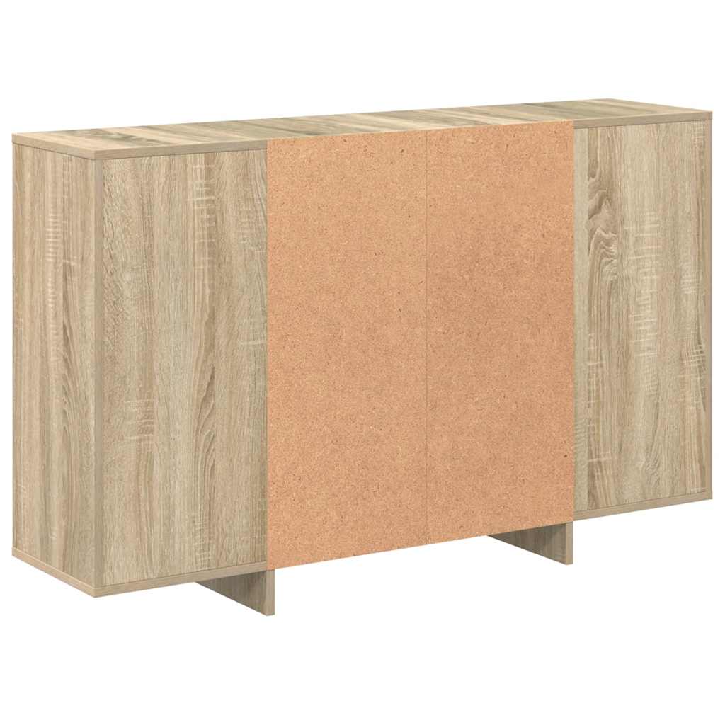 skænk 120x30x75 cm konstrueret træ sonoma-eg