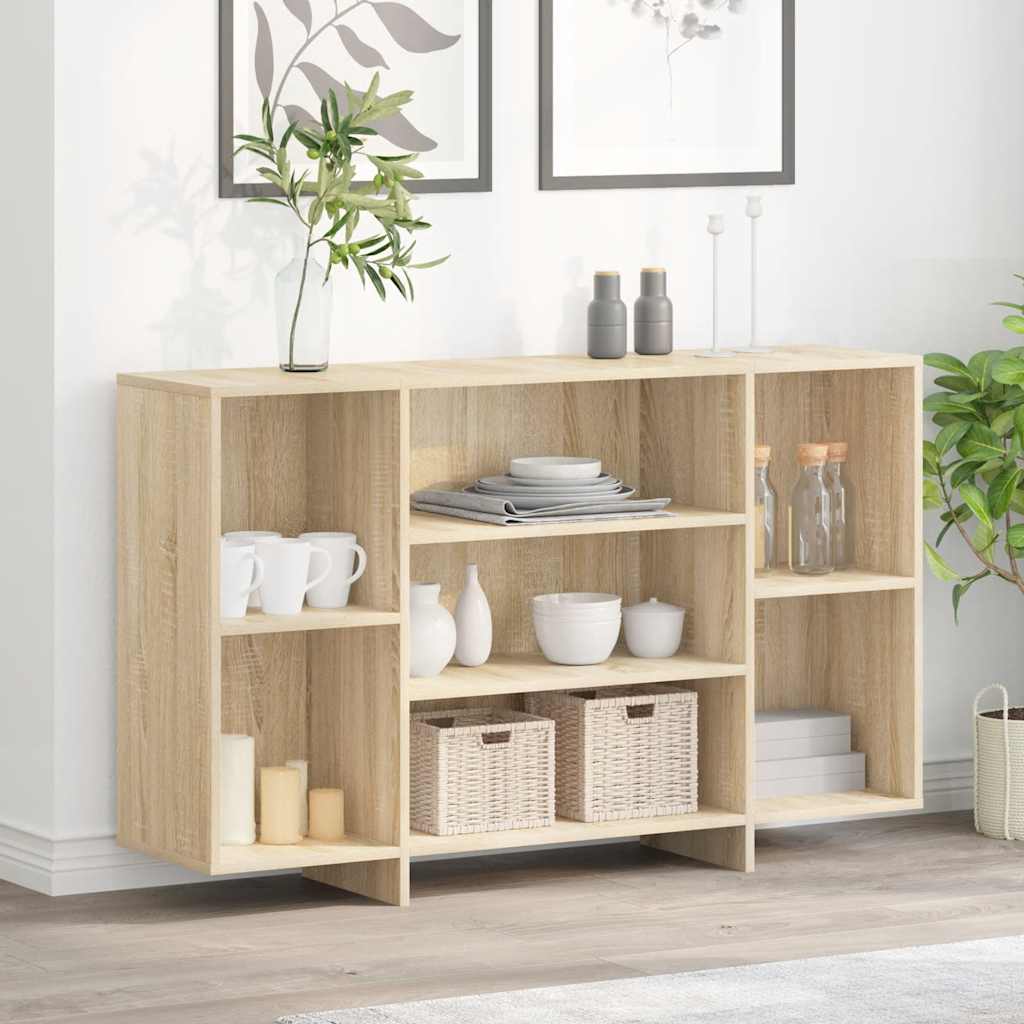 skænk 120x30x75 cm konstrueret træ sonoma-eg