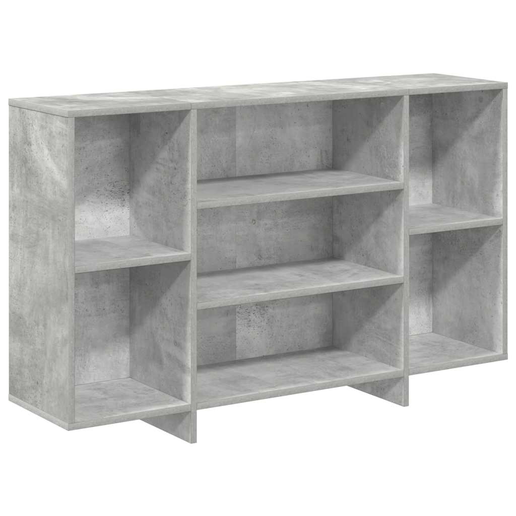 skænk 120x30x75 cm konstrueret træ betongrå